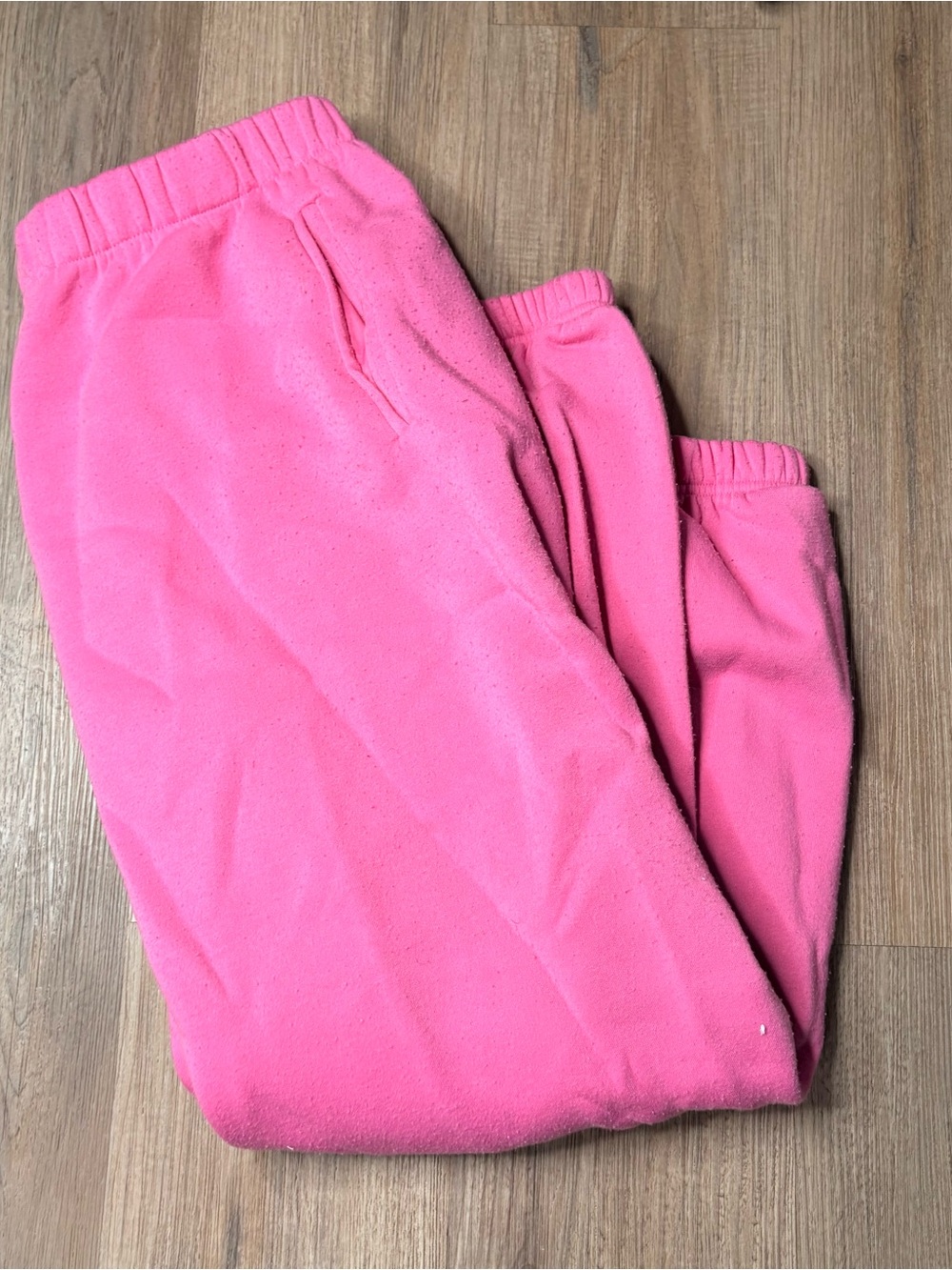 Pink Fleece Jogger Bottoms